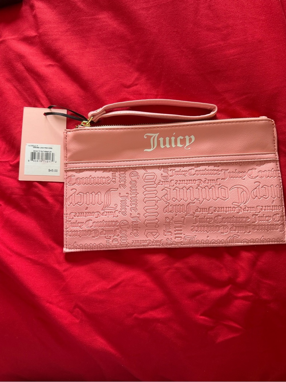 Juicy Couture Pink Wristlet Clutch